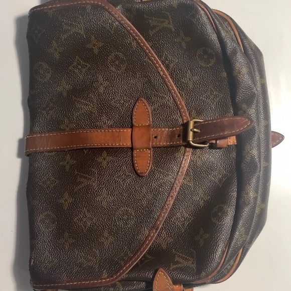 Authentic Vintage Louis Vuitton Saumur Satchel 35 double bag - Picture 12 of 15